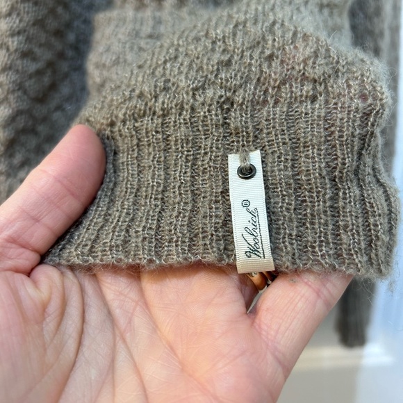 Woolrich Lightweight Cardigan Textured Sweater Double Front Pockets Women Sz M - Picture 5 of 9